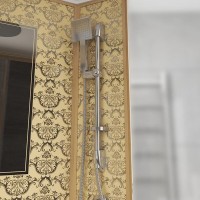 Душевая кабина Niagara 7711GL, 120 x 90 см с гидромассажем, стенки золото, левая