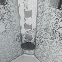 Душевая кабина Niagara 7711WR, 120 x 90 см с гидромассажем, стенки белые, правая