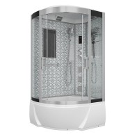Душевая кабина Niagara 7712WL/R, 120 x 80 см с гидромассажем, стенки белые