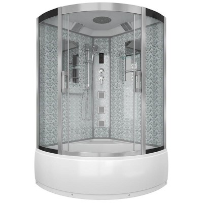 Душевая кабина Niagara 7744W, 120 x 120 см с гидромассажем, стенки белые