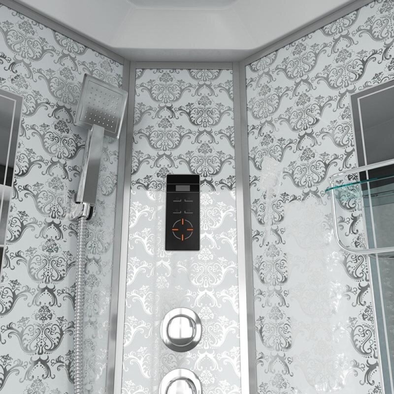 Душевая кабина Niagara 7790W, 90 x 90 см с гидромассажем, стенки белые