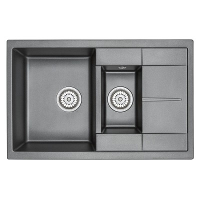 Кухонная мойка Granula GR-7802 7802sv, шварц
