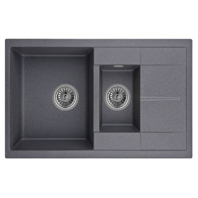 Кухонная мойка Granula GR-7802 7802bg, графит