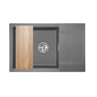 Кухонная мойка Granula Estetica ES-7807 7807, Графит, графит