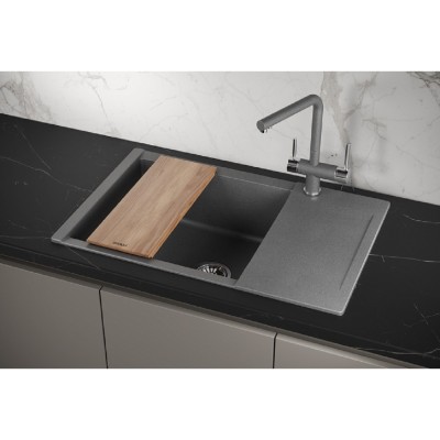 Кухонная мойка Granula Estetica ES-7807 7807, Графит, графит