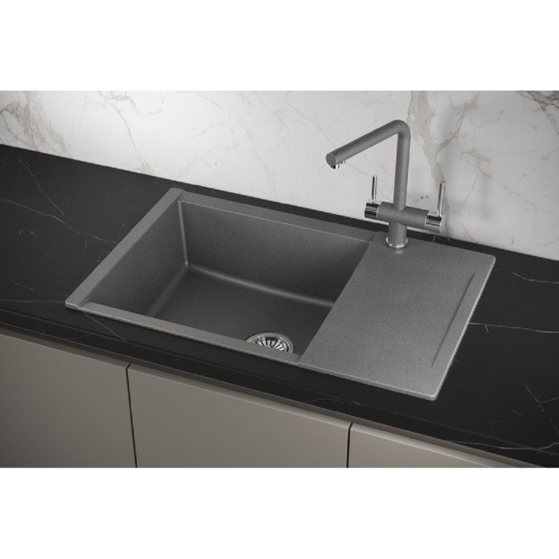 Кухонная мойка Granula Estetica ES-7807 7807, Графит, графит