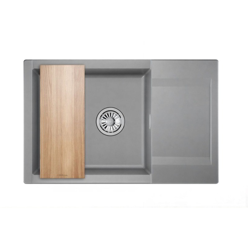 Кухонная мойка Granula Estetica ES-7807 7807, Алюминиум, алюминиум