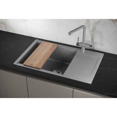 Кухонная мойка Granula Estetica ES-7807 7807, Алюминиум, алюминиум