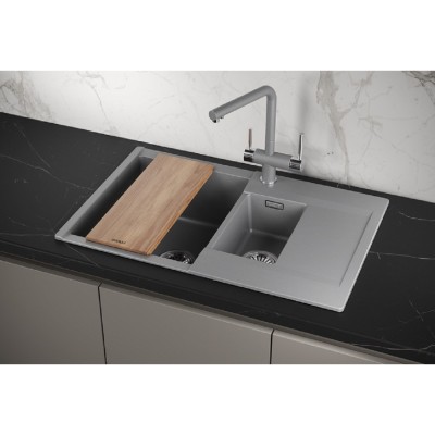 Кухонная мойка Granula Estetica ES-7808 7808, Алюминиум, алюминиум