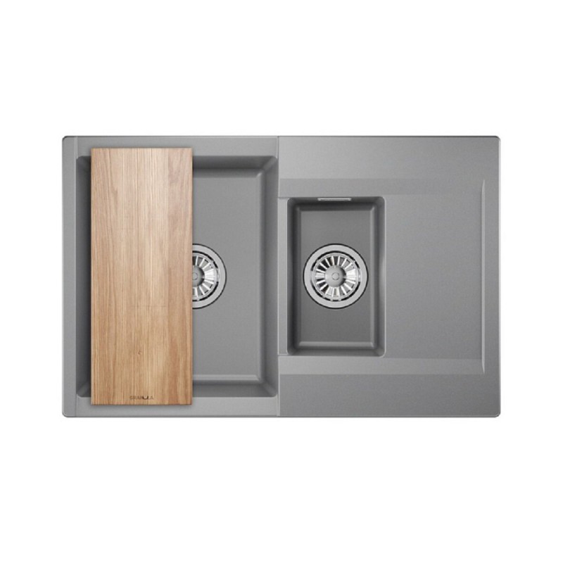 Кухонная мойка Granula Estetica ES-7808 7808, Алюминиум, алюминиум
