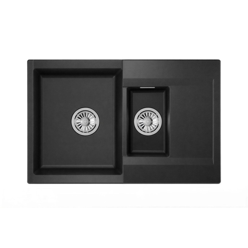 Кухонная мойка Granula Estetica ES-7808 7808, Черный, черный