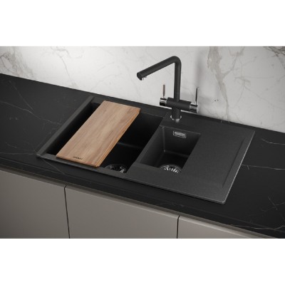 Кухонная мойка Granula Estetica ES-7808 7808, Черный, черный