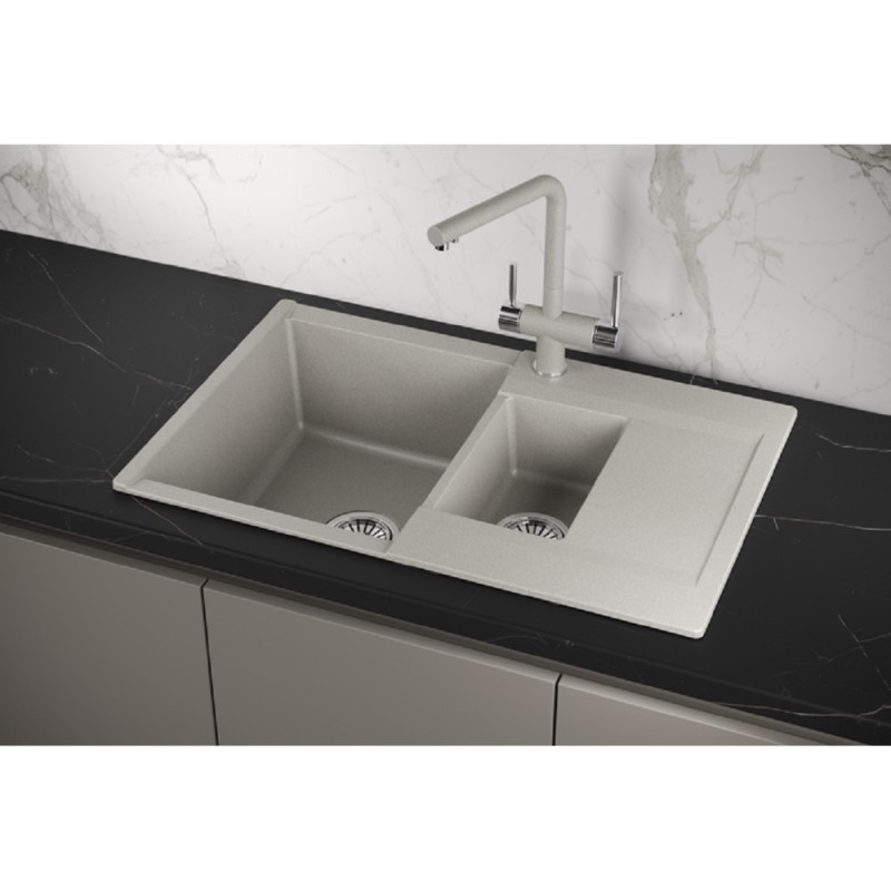 Кухонная мойка Granula Estetica ES-7808 7808, Базальт, базальт