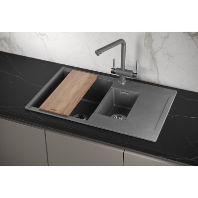 Кухонная мойка Granula Estetica ES-7808 7808, Графит, графит