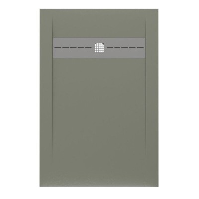 Поддон Allen Brau Infinity 8.21002-CGM, 120 х 80 см, прямоугольный, искусственный камень, зеленый