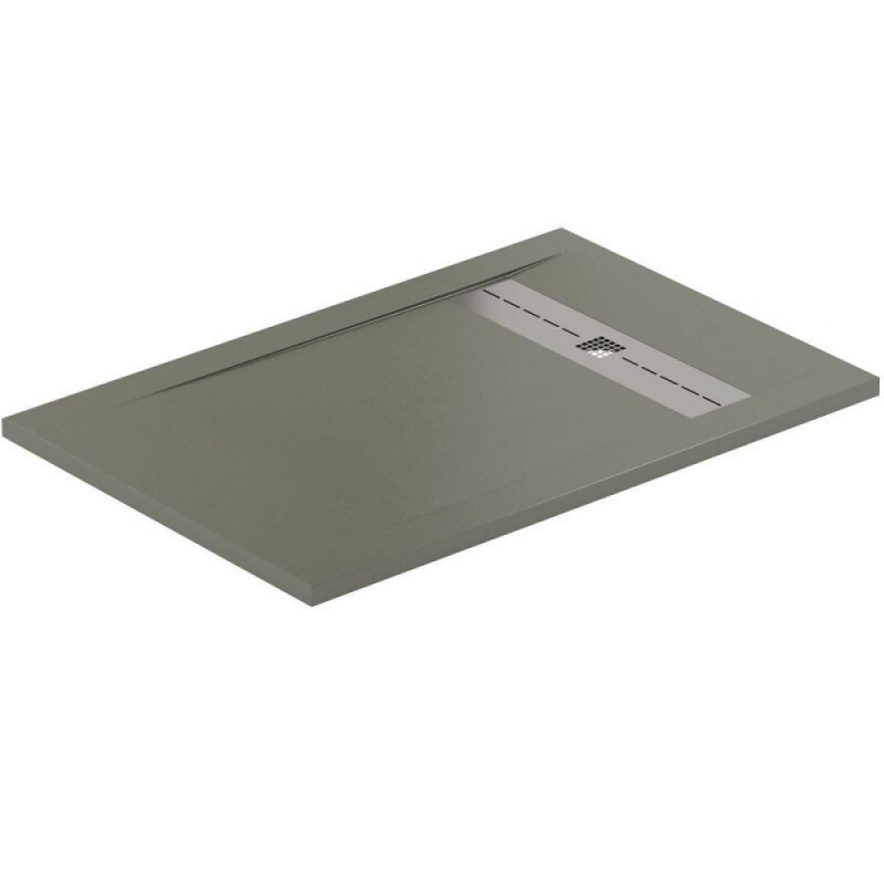 Поддон Allen Brau Infinity 8.21002-CGM, 120 х 80 см, прямоугольный, искусственный камень, зеленый