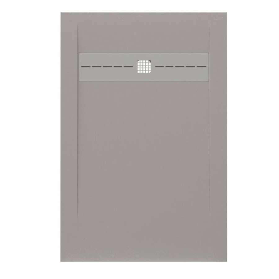 Поддон Allen Brau Infinity 8.21002-PGM, 120 х 80 см, прямоугольный, искусственный камень, платина