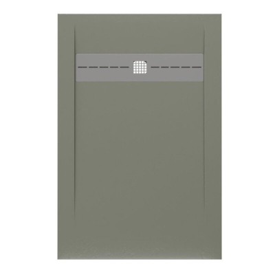 Поддон Allen Brau Infinity 8.21003-CGM, 120 х 90 см, прямоугольный, искусственный камень, олива