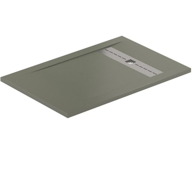 Поддон Allen Brau Infinity 8.21003-CGM, 120 х 90 см, прямоугольный, искусственный камень, олива