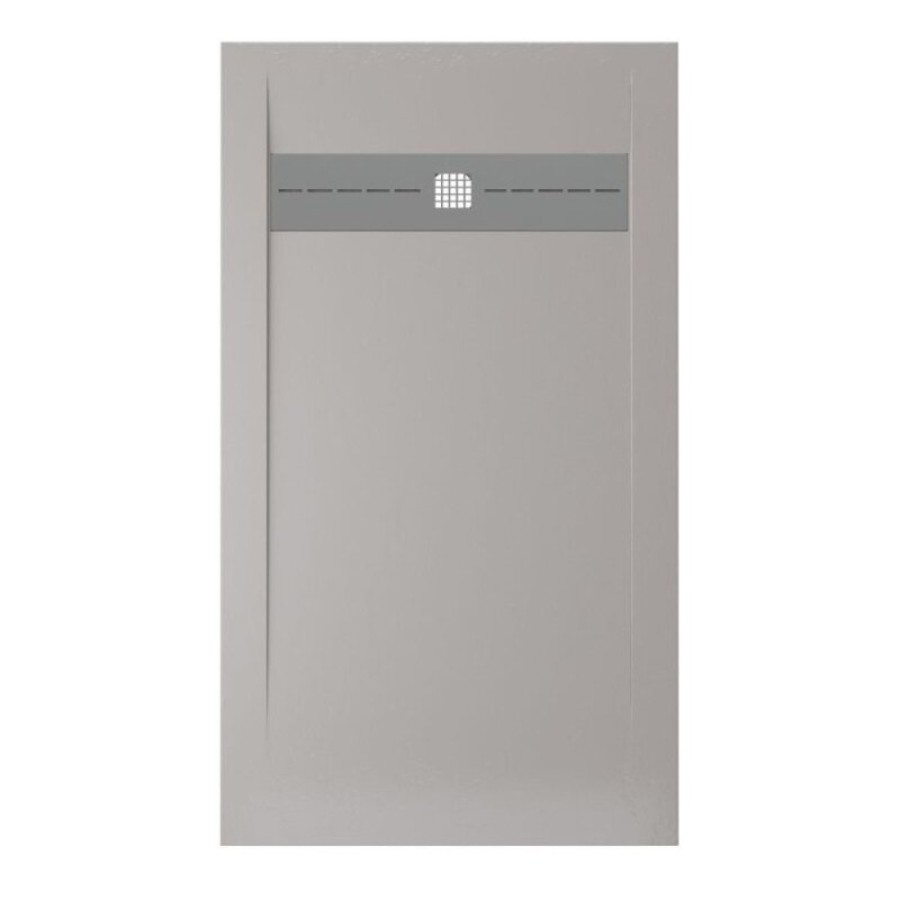 Поддон Allen Brau Infinity 8.21004-PGM, 140 х 80 см, прямоугольный, искусственный камень, платина