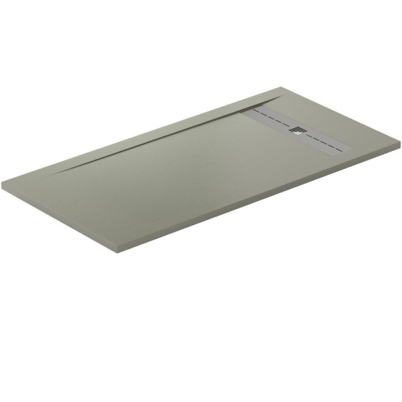 Поддон Allen Brau Infinity 8.21007-CGM, 160 х 90 см, прямоугольный, искусственный камень, олива