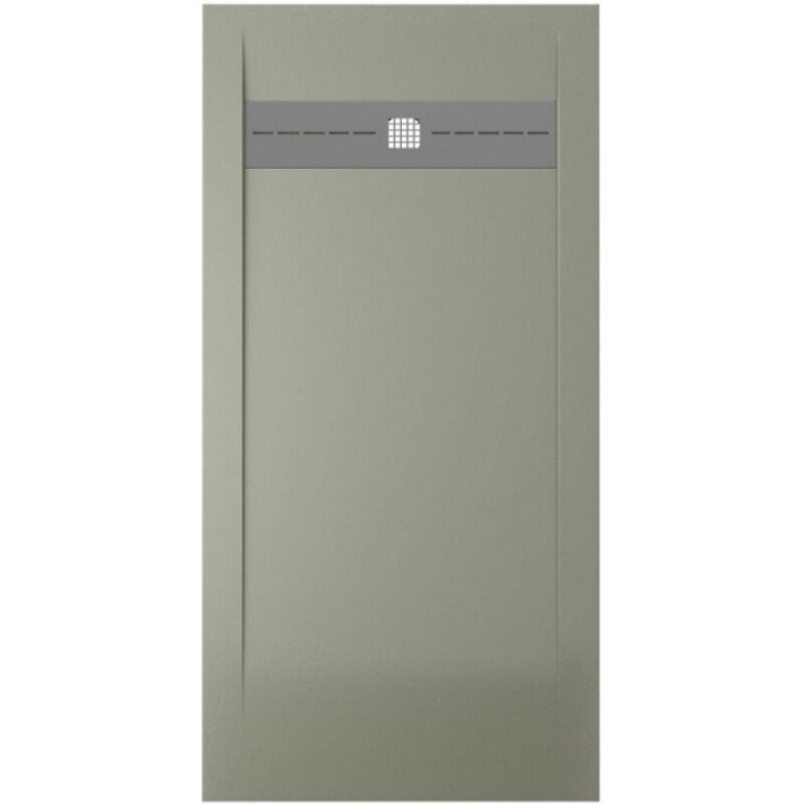 Поддон Allen Brau Infinity 8.21005-CGM, 140 х 90 см, прямоугольный, искусственный камень, олива