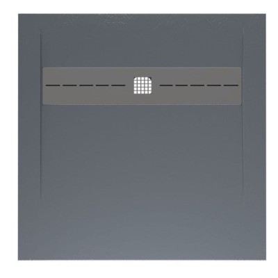 Поддон Allen Brau Infinity 8.21001-BGM, 90 х 90 см, квадратный, искусственный камень, синий матовый