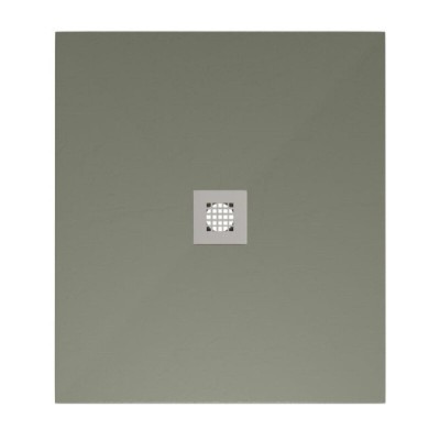 Поддон Allen Brau Infinity 8.31005-CGM, 100 х 100 см, квадратный, искусственный камень, олива