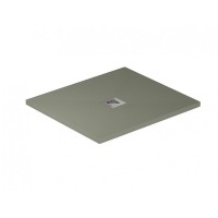 Поддон Allen Brau Infinity 8.31005-CGM, 100 х 100 см, квадратный, искусственный камень, олива