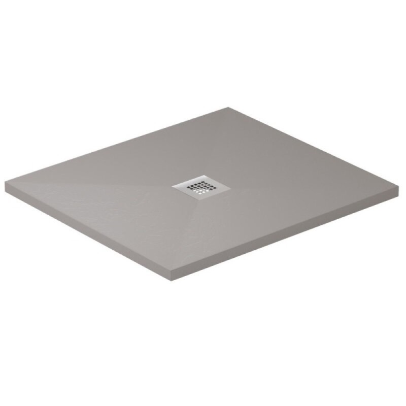 Поддон Allen Brau Infinity 8.31005-PGM, 100 х 100 см, квадратный, искусственный камень, платина