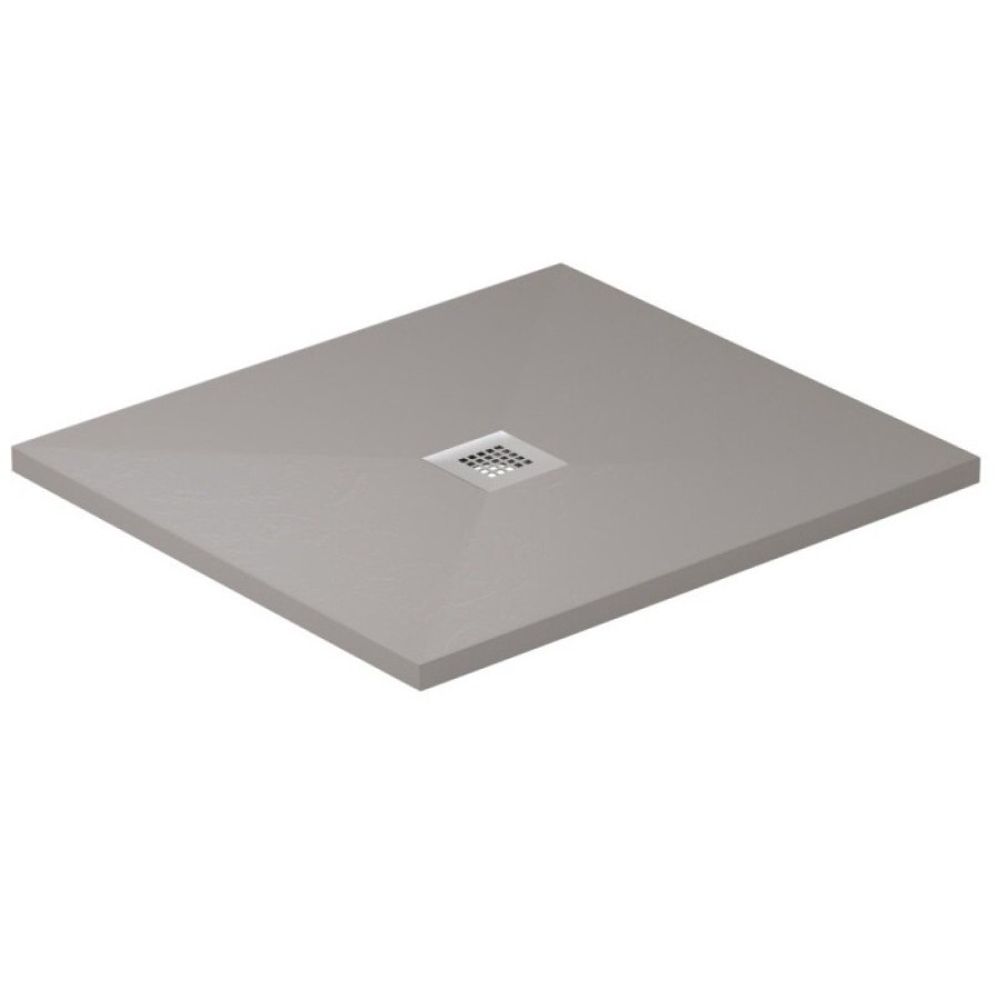 Поддон Allen Brau Infinity 8.31005-PGM, 100 х 100 см, квадратный, искусственный камень, платина