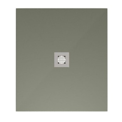 Поддон Allen Brau Infinity 8.31003-CGM, 100 х 80 см, прямоугольный, искусственный камень, олива