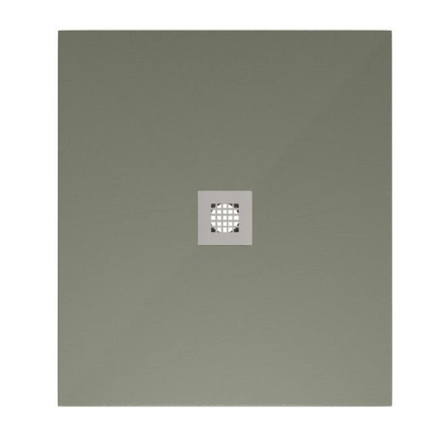 Поддон Allen Brau Infinity 8.31003-CGM, 100 х 80 см, прямоугольный, искусственный камень, олива