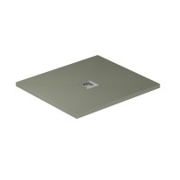 Поддон Allen Brau Infinity 8.31003-CGM, 100 х 80 см, прямоугольный, искусственный камень, олива