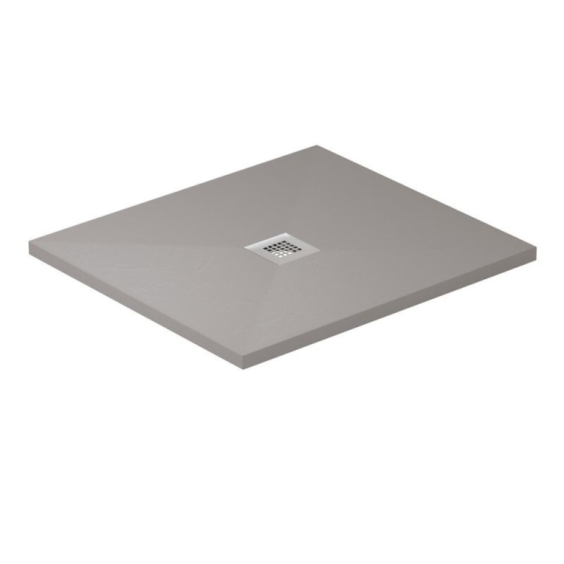 Поддон Allen Brau Infinity 8.31003-PGM, 100 х 80 см, прямоугольный, искусственный камень, платина