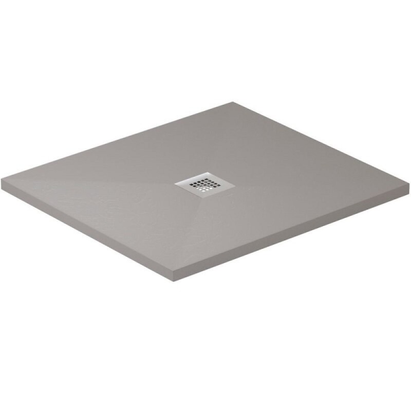 Поддон Allen Brau Infinity 8.31002-PGM, 90 х 90 см, квадратный, искусственный камень, платина