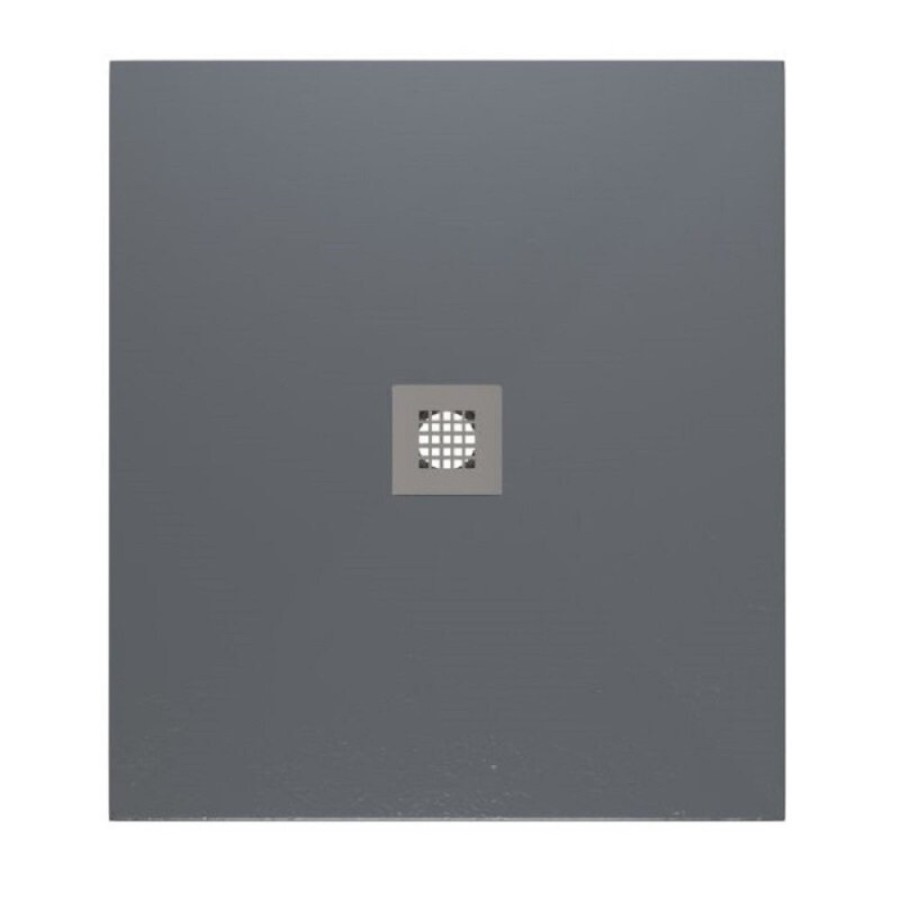 Поддон Allen Brau Infinity 8.31001-BGM, 90 х 80 см, прямоугольный, искусственный камень, синий матовый