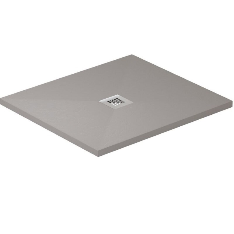 Поддон Allen Brau Infinity 8.31001-PGM, 90 х 80 см, прямоугольный, искусственный камень, платина