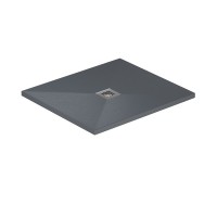 Поддон Allen Brau Infinity 8.31004-BGM, 100 х 90 см, прямоугольный, искусственный камень, синий матовый