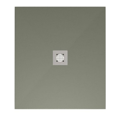 Поддон Allen Brau Infinity 8.31004-CGM, 100 х 90 см, прямоугольный, искусственный камень, олива