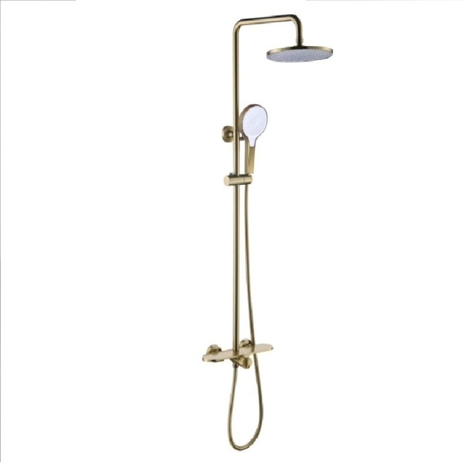Душевая система Bronze De Luxe Icon, матовое золото, 80112CG