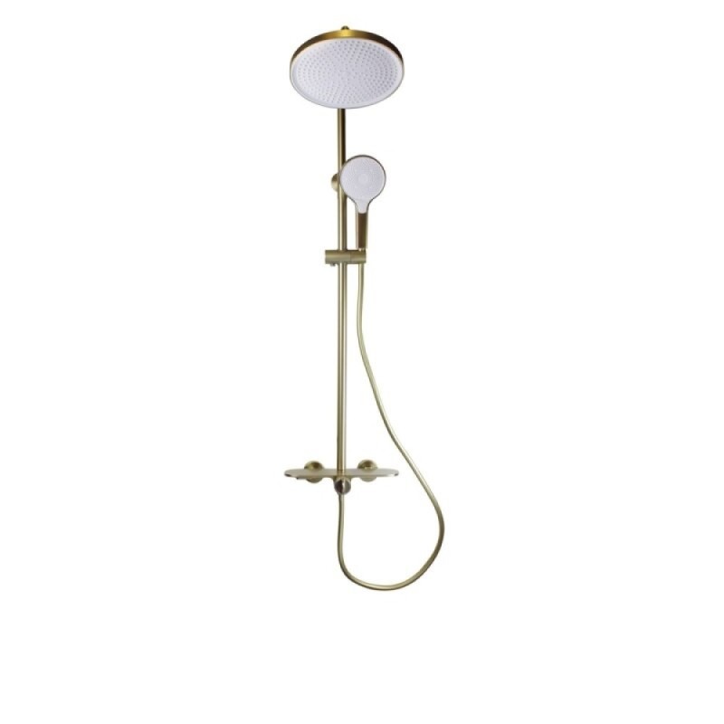 Душевая система Bronze De Luxe Icon, матовое золото, 80112CG