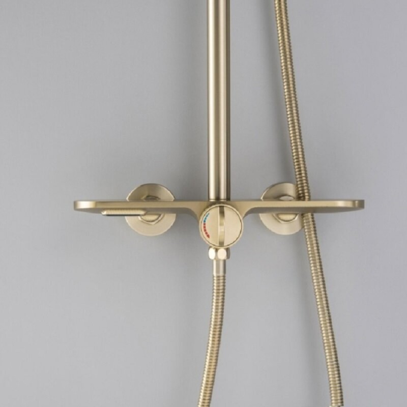 Душевая система Bronze De Luxe Icon, матовое золото, 80112CG