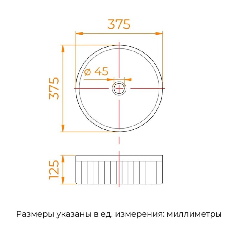 Раковина RGW GS-60, 80121060-01, 37.5 см, накладная, фарфор, белый