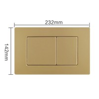 Клавиша смыва RGW SWH-10Gb, 80420010-06, механическая, золото брашированное