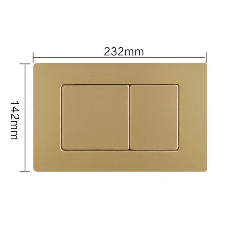 Клавиша смыва RGW SWH-10Gb, 80420010-06, механическая, золото брашированное