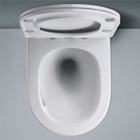 Подвесной унитаз RGW SW-52 80420252-01, безободковый, смыв торнадо, сиденье микролифт, белый