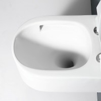 Подвесной унитаз RGW SW-54 80420254-01, безободковый, смыв торнадо, сиденье микролифт, белый