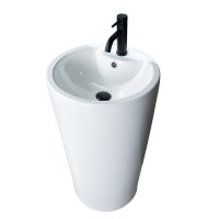 Раковина Gid Autonomo Nb135 81102, 46 см, фаянс, напольная, белая