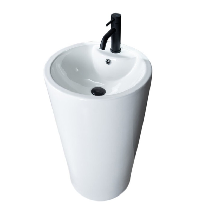 Раковина Gid Autonomo Nb135 81102, 46 см, фаянс, напольная, белая